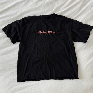 Brandy Melville J Galt black “baby girl” tee